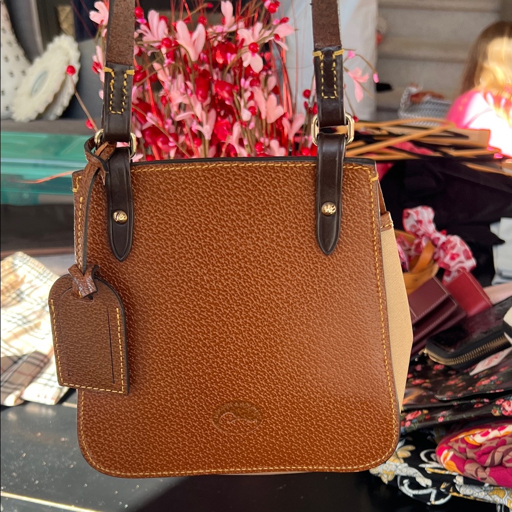 Dooney & Bourke Brown and Tan crossbody - Picture 2 of 4